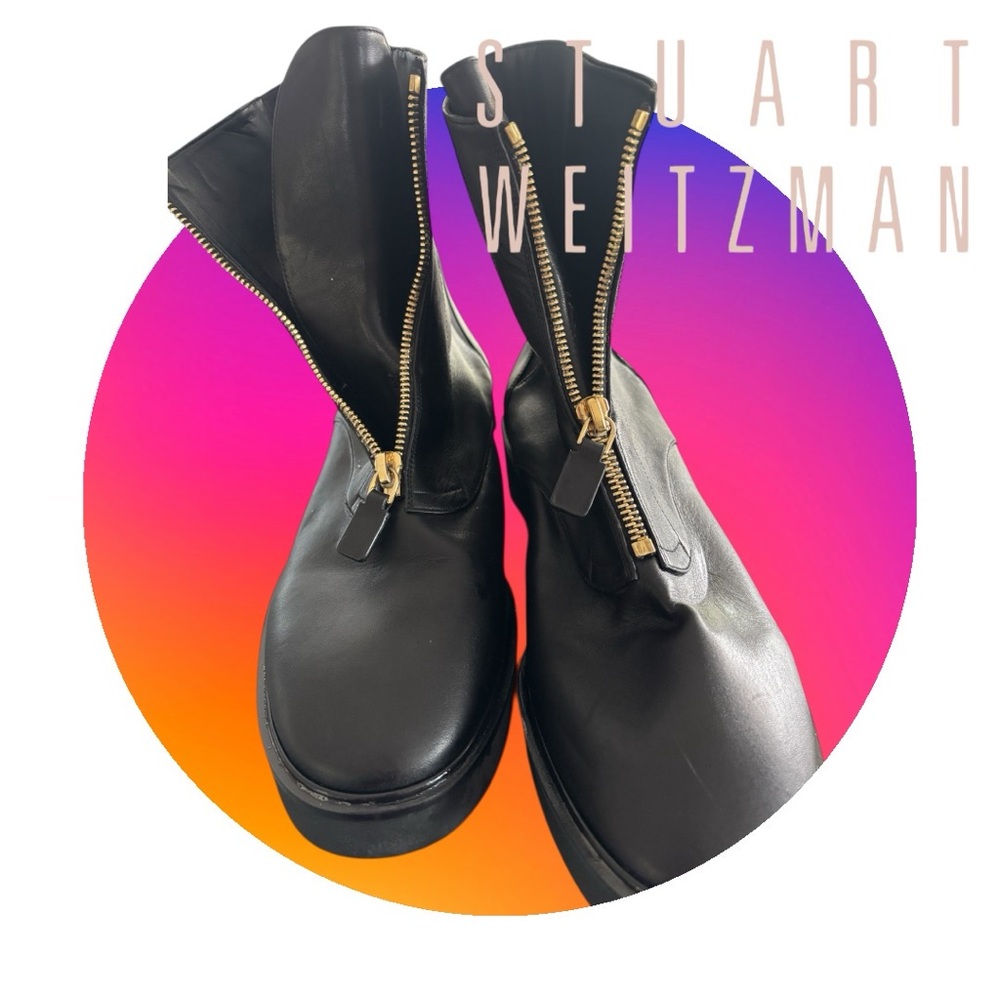 Stuart Weitzman Lodge zip boots NWOT